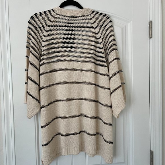 NWT TWINSET Italy Viscose striped cardigan with buttons - Picture 8 of 14